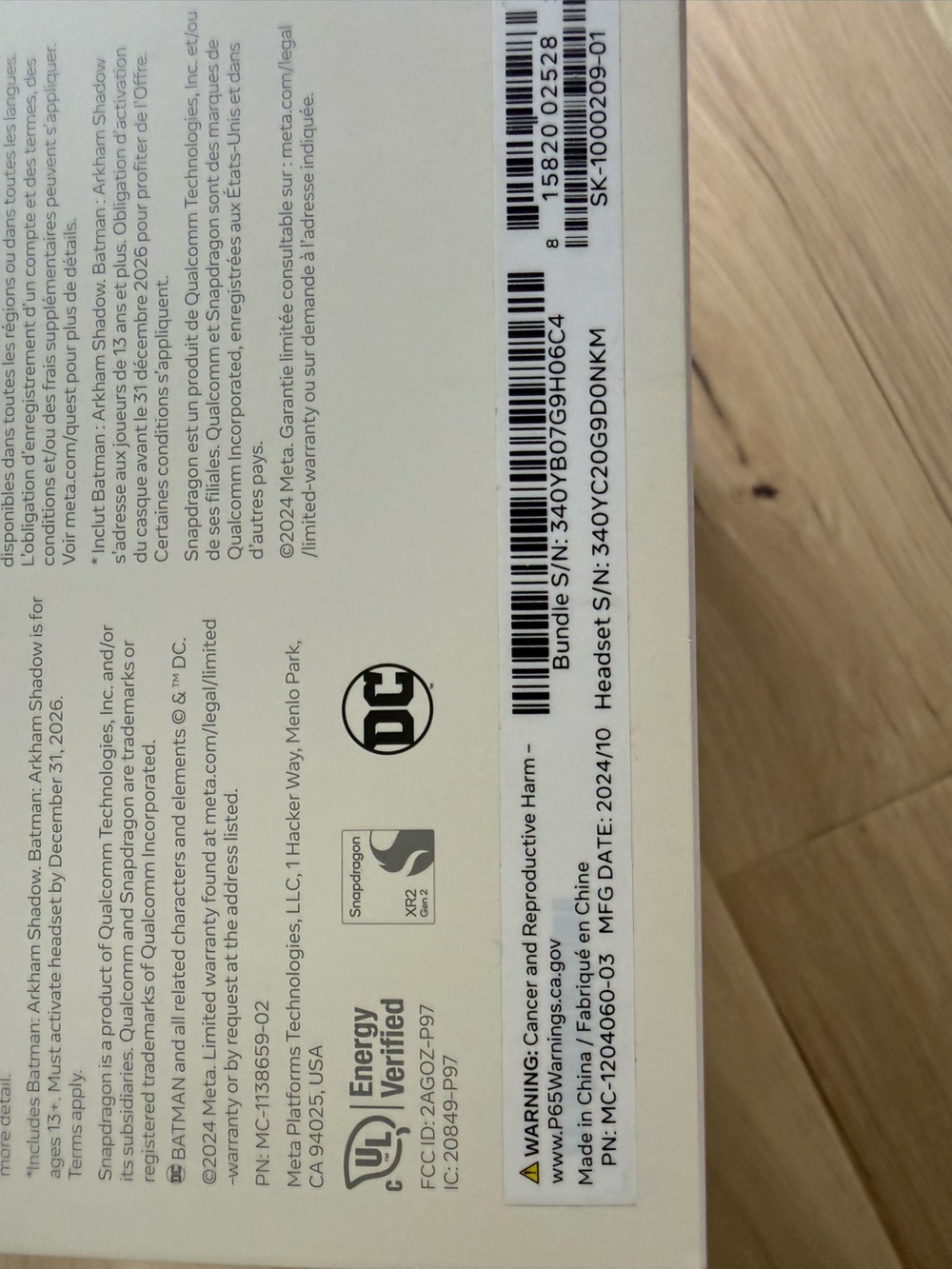 Meta Quest 3S VR Headset - White (256GB) - Picture 4 of 7
